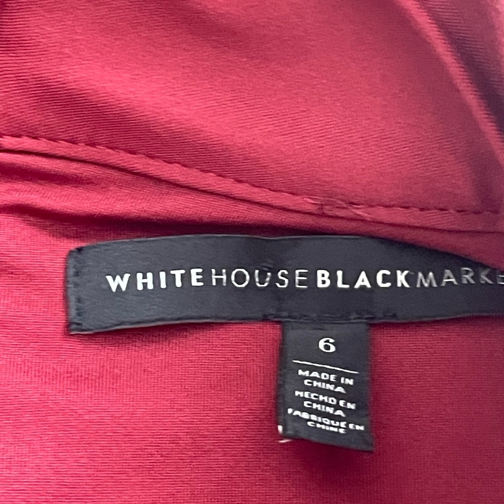 White House Black market Ponte Mock Neck Sheath Dress - Picture 8 of 16